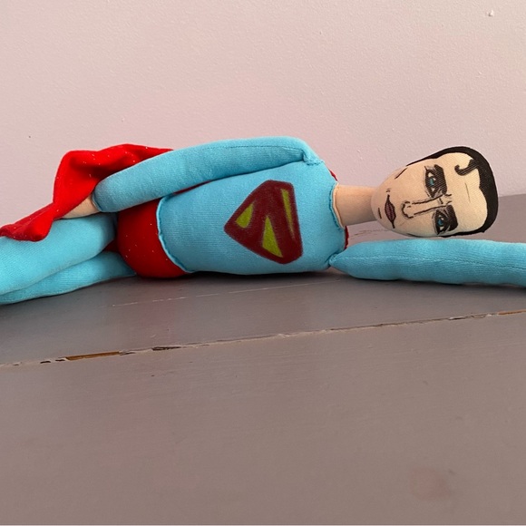 💥SUPERMAN💥 17” PLUSH Handmade CUSTOM Collectible ONE-OF-A-KIND - Picture 6 of 17
